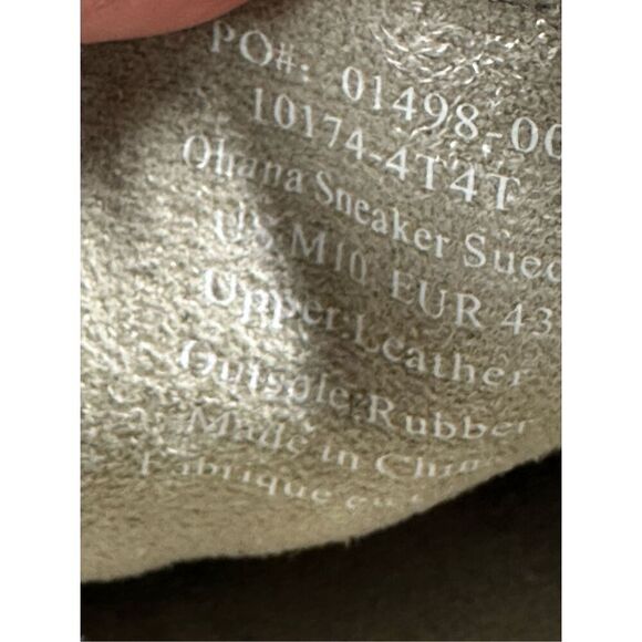 Men's Olukai Ohana Shoes Lace Up Sneaker Size US 10M EUR 43 Suede Gray EUC - Picture 8 of 11